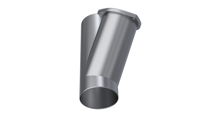 QTP 4in Weld-On QTEC Exhaust Cutout Y-Pipe.