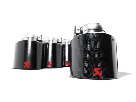 Akrapovic 06-13 Chevrolet Corvette ZO6/ZR1 (C6) Tail Pipe Set (Carbon 125 mm).