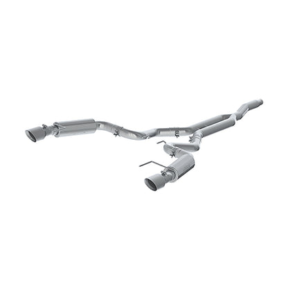 MBRP 15-19 Ford Mustang EcoBoost 2.3L Alum 3in Cat Back Dual Split Rear Exit (Race Version).