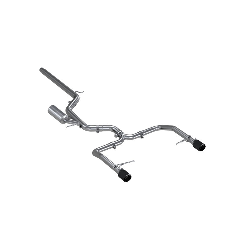 MBRP 19-21 VW Jetta GLI T304 SS 3in Cat-Back Dual Split Rear Exit Exhaust - Carbon Fiber Tips.