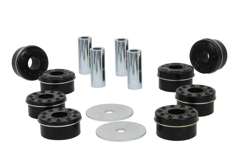 Whiteline Plus 14+ Ford Mustang GT500/S550 Crossmember Mount Bushing Kit.