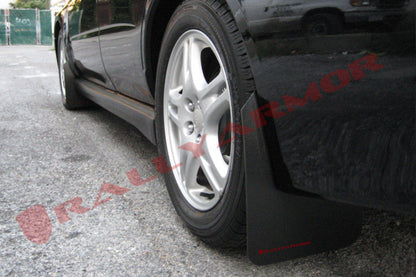 Rally Armor 02-07 Subaru WRX/STI/RS/2.5i (wagons req mod) Basic Black Mud Flap w/ Red Logo.