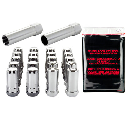 McGard SplineDrive Tuner 5 Lug Install Kit w/Locks & Tool (Cone) 1/2-20 / 13/16 Hex - Chrome.