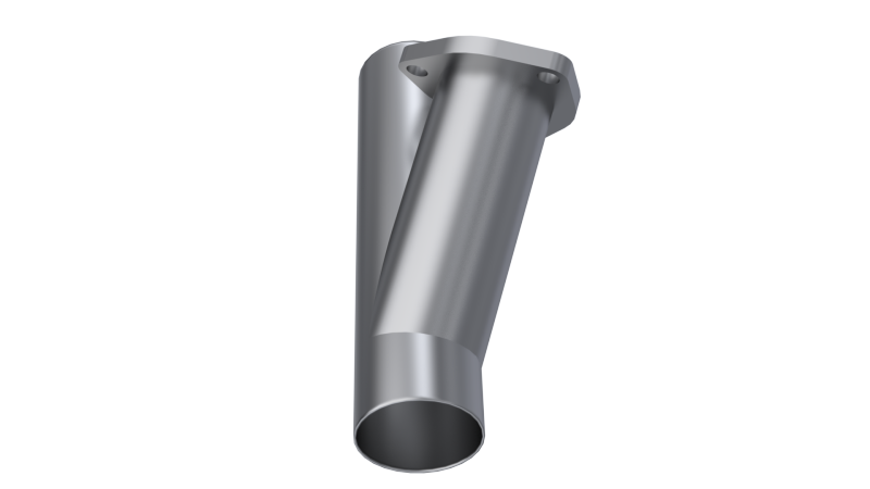 QTP 2.5in Weld-On QTEC Exhaust Cutout Y-Pipe.