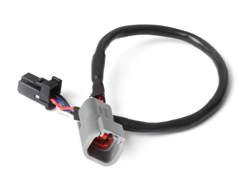 Haltech 3in CAN Adaptor Cable DTM-4 Female Receptacle/Socket to 8 Pin Black Tyco.