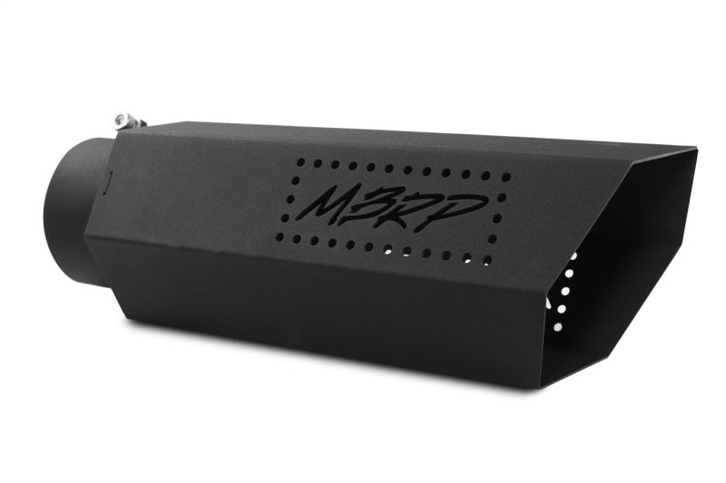 MBRP Universal Hex Tip 4in Inlet 16in Length w/o Logo - Black Coated.