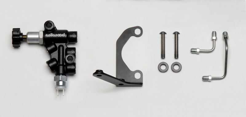 Wilwood Tandem Master Cylinder Mounting Bracket L/H Kit w/ Prop Valve.