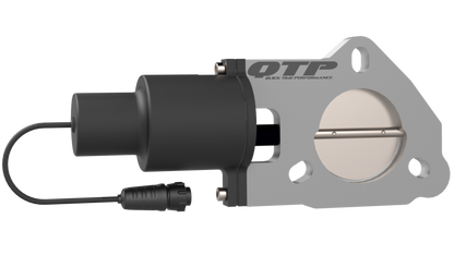 QTP 2.25in Bolt-On QTEC Electric Cutout Valve - Single.
