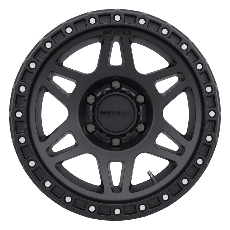 Method MR312 17x8.5 0mm Offset 6x135 87mm CB Matte Black Wheel.