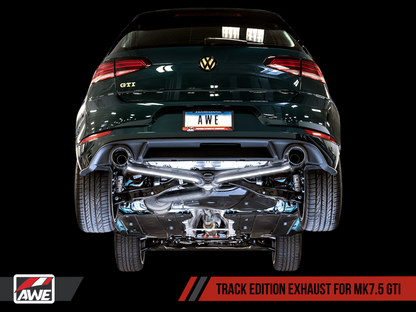 AWE Tuning Track Catback Exhaust - 102MM Diamond Black Tips |3020-33046