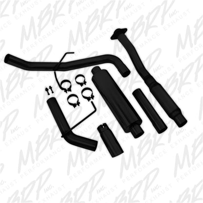MBRP 11-14 Ford F150 3in Cat Back Single Side Exit Black Coated Exhaust System.