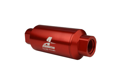 Aeromotive In-Line Filter - AN-10 size - 40 Micron SS Element - Red Anodize Finish.