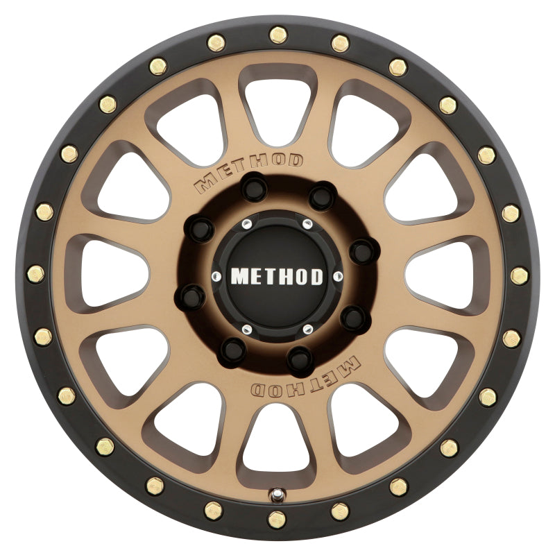 Method MR305 NV HD 18x9 +18mm Offset 8x6.5 130.81mm CB Method Bronze/Black Street Loc Wheel.