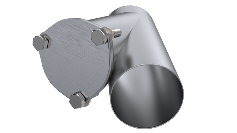 QTP 4in Weld-On QTEC Exhaust Cutout Y-Pipe.