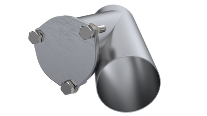 QTP 4in Weld-On QTEC Exhaust Cutout Y-Pipe.