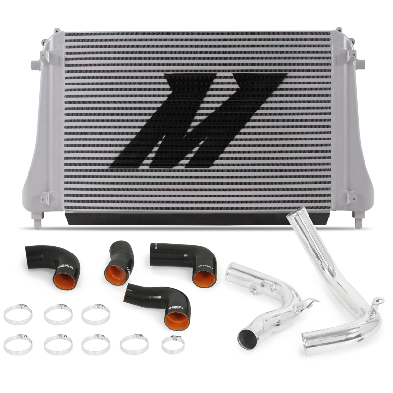 Mishimoto 2015+ VW MK7 Golf TSI / GTI / R Performance Intercooler Kit w/ Pipes (Polished).