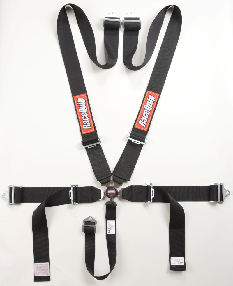 RaceQuip Black SFI CAMLOCK 5pt PD Lap Seat Belt.
