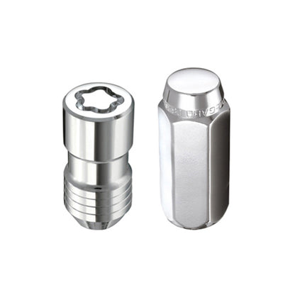McGard 6 Lug Hex Install Kit w/Locks (Cone Seat Nut) M14X1.5 / 22mm Hex / 1.945in. Length - Chrome.