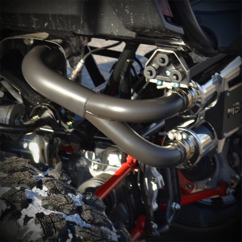 MBRP 19-20 Honda Talon Dual Slip-On Exhaust System w/Performance Muffler.
