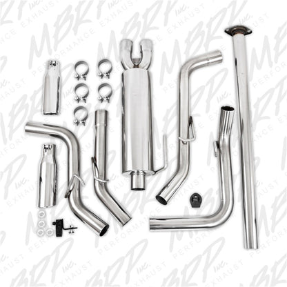 MBRP 05-13 Toyota Tacoma 4.0L EC/CC Dual Split Side T409 Cat Back Exhaust.