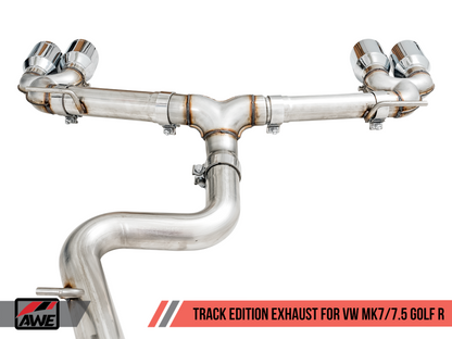 AWE Tuning Track Catback Exhaust - Chrome 102MM Tips | 3015-42140