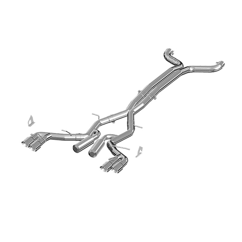 MBRP 2016 Chevy Camaro V8 6.2L 6spd 3in Alum Race Dual Cat Back w/ 4.5in Quad Dual Wall Tips.