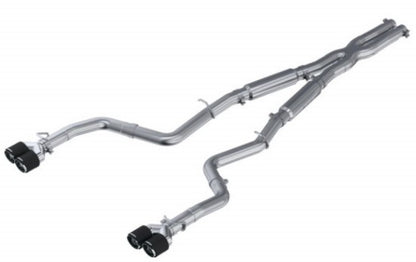 MBRP T304 SS 3in Dual Rear Catback CF Quad Tips - Street | S71153CF