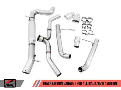 AWE Tuning Track Catback Exhaust - Polished Tips | 3020-32044