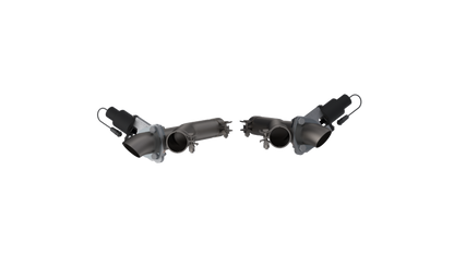 QTP 11-18 Dodge Durango 5.7L 2.5in 304SS Aggressor Cutout Dual Mid Pipes.