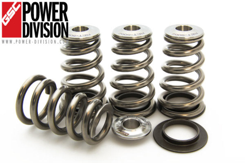 GSC P-D Mitsubishi 4B11T High Pressure Single Conical Valve Spring and Ti Retainer Kit.