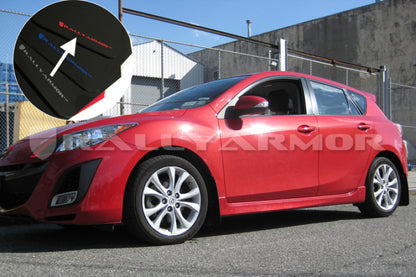 Rally Armor 2010+ Mazda3/Speed3 UR Black Mud Flap w/ Red Logo.