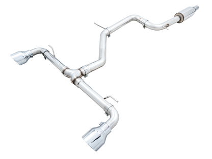 AWE Tuning Track Catback Edition Exhaust - Chrome Tips | 3020-32658