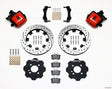 Wilwood Combination Parking Brake Rear Kit 11.75in Drilled Red Mini Cooper.