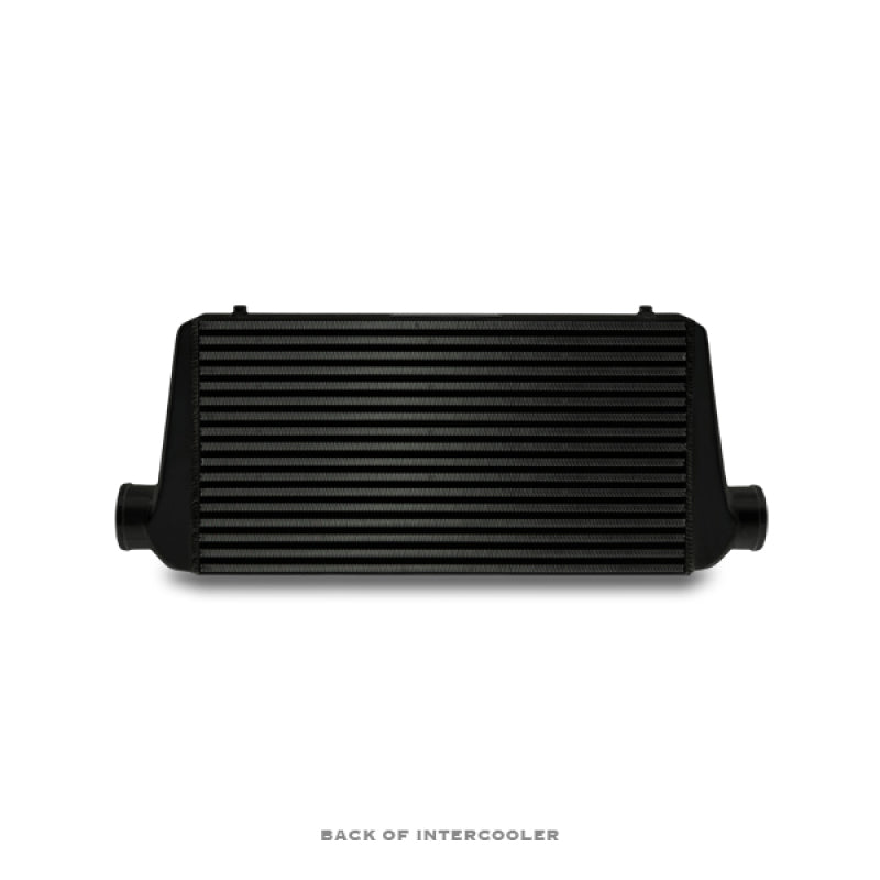 Mishimoto Universal Black R Line Intercooler Overall Size: 31x12x4 Core Size: 24x12x4 Inlet / Outlet.