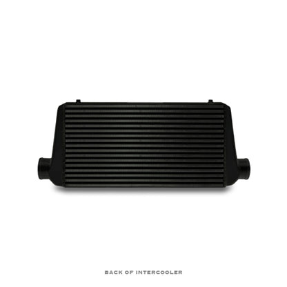 Mishimoto Universal Black R Line Intercooler Overall Size: 31x12x4 Core Size: 24x12x4 Inlet / Outlet.