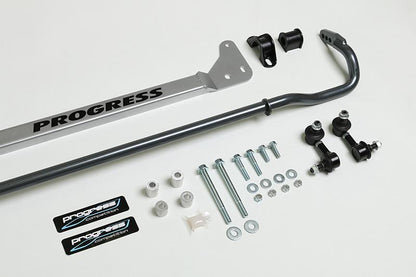 Progress Tech 96-00 Honda Civic Rear Sway Bar (22mm - Adjustable) Incl Bar Brace and Adj End Links.