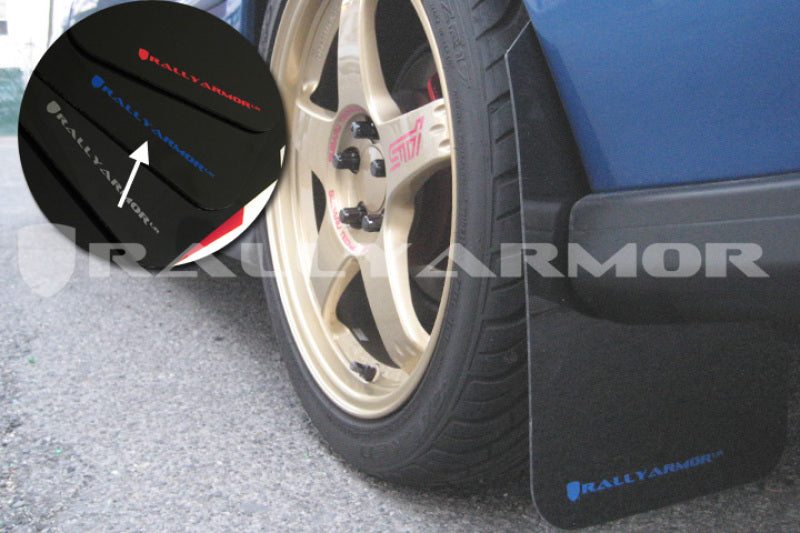 Rally Armor 1993-2001 Subaru Impreza UR Black Mud Flap w/ Blue Logo.