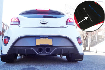 Rally Armor 12-13 Hyundai Veloster UR Black Mud Flap w/ Silver Logo.