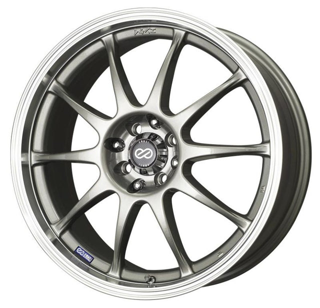 Enkei J10 16x7 5x100/114.3 38mm Offset 72.62mm Bore Dia Silver Paint Wheel.