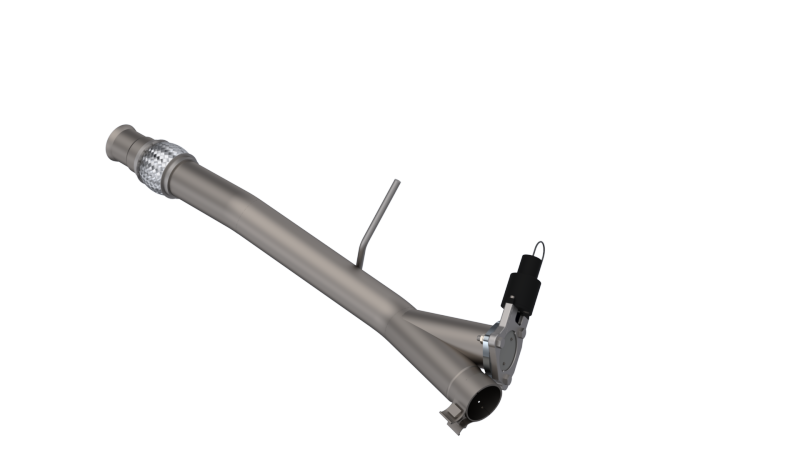 QTP 14-18 Chevrolet Silverado 1500 4.8L/5.3L EC/CC Standard Bed 3in 304SS Aggressor Cutout Mid Pipe.