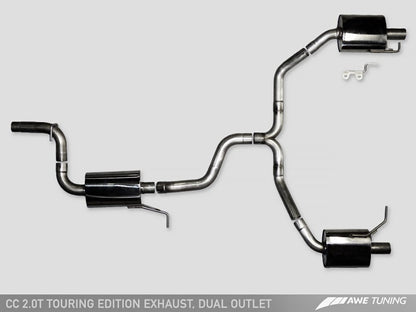 AWE Tuning Touring Catback Exhaust - Chrome Tips | 3010-32018
