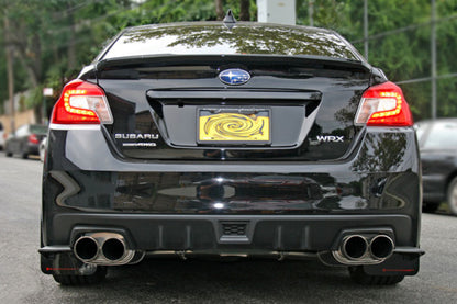 Rally Armor 15+ Subaru WRX & STi Sedan Only UR Red Mud Flap w/ White Logo.