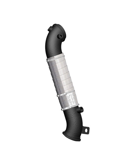 MBRP 11-15 Chev/GMC 6.6L Duramax 3in Black Turbo Down Pipe.