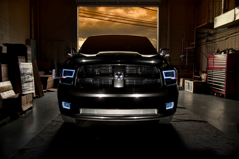 Oracle Lighting 09-18 RAM 1500 Sport ColorSHIFT Halo Headlights - Blk Housing w/BC1 Controller