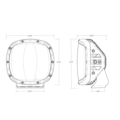 Rigid Industries Adapt XP Xtreme Powersports LED Light (Pair).