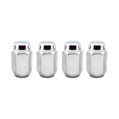McGard Hex Lug Nut (Cone Seat) M12X1.5 / 13/16 Hex / 1.5in. Length (4-Pack) - Chrome.