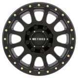 Method MR305 NV HD 18x9 +18mm Offset 8x6.5 130.81mm CB Matte Black Wheel.