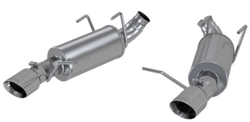 MBRP 11-14 Ford Mustang V6 3in. Dual Muffler Axle Back Split Rear Exhaust System AL.