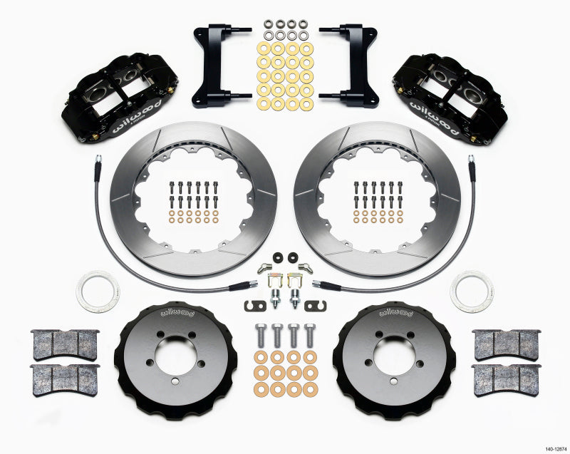 Wilwood Narrow Superlite 6R Front Hat Kit 13.06in 1999-2012 Subaru WRX w/Lines.