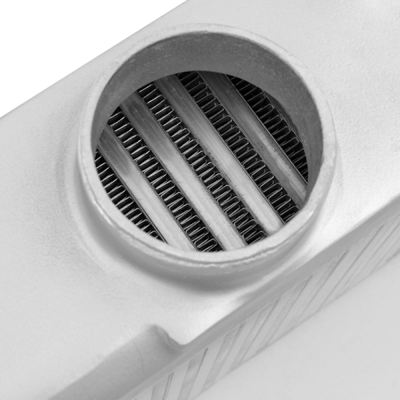 Mishimoto Subaru 02-07 WRX/04-07 STi Top-Mount Intercooler Kit - Powder Coated Silver & Blue Hoses.